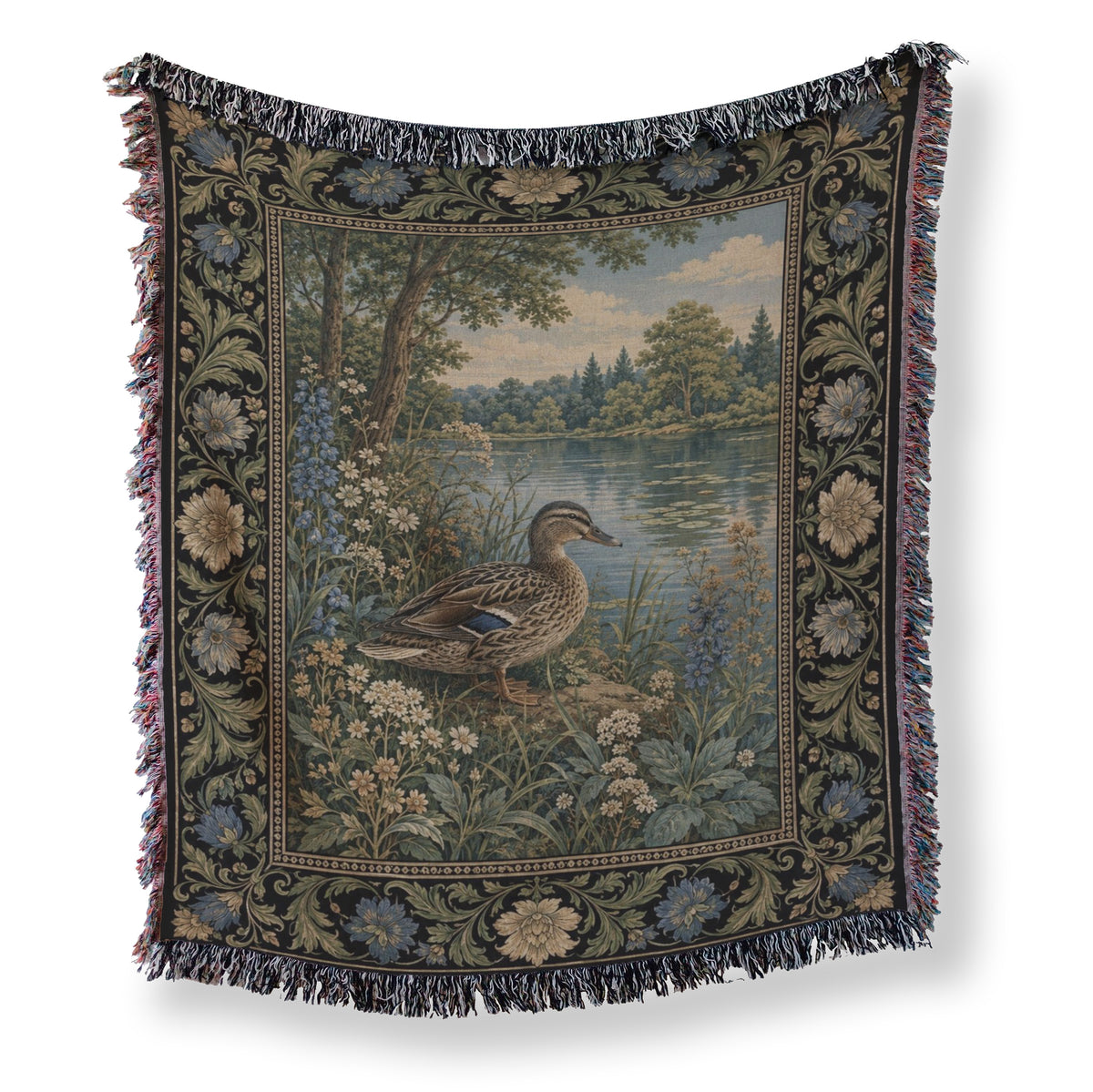 Lakeside Duck Tapestry Blanket Main image