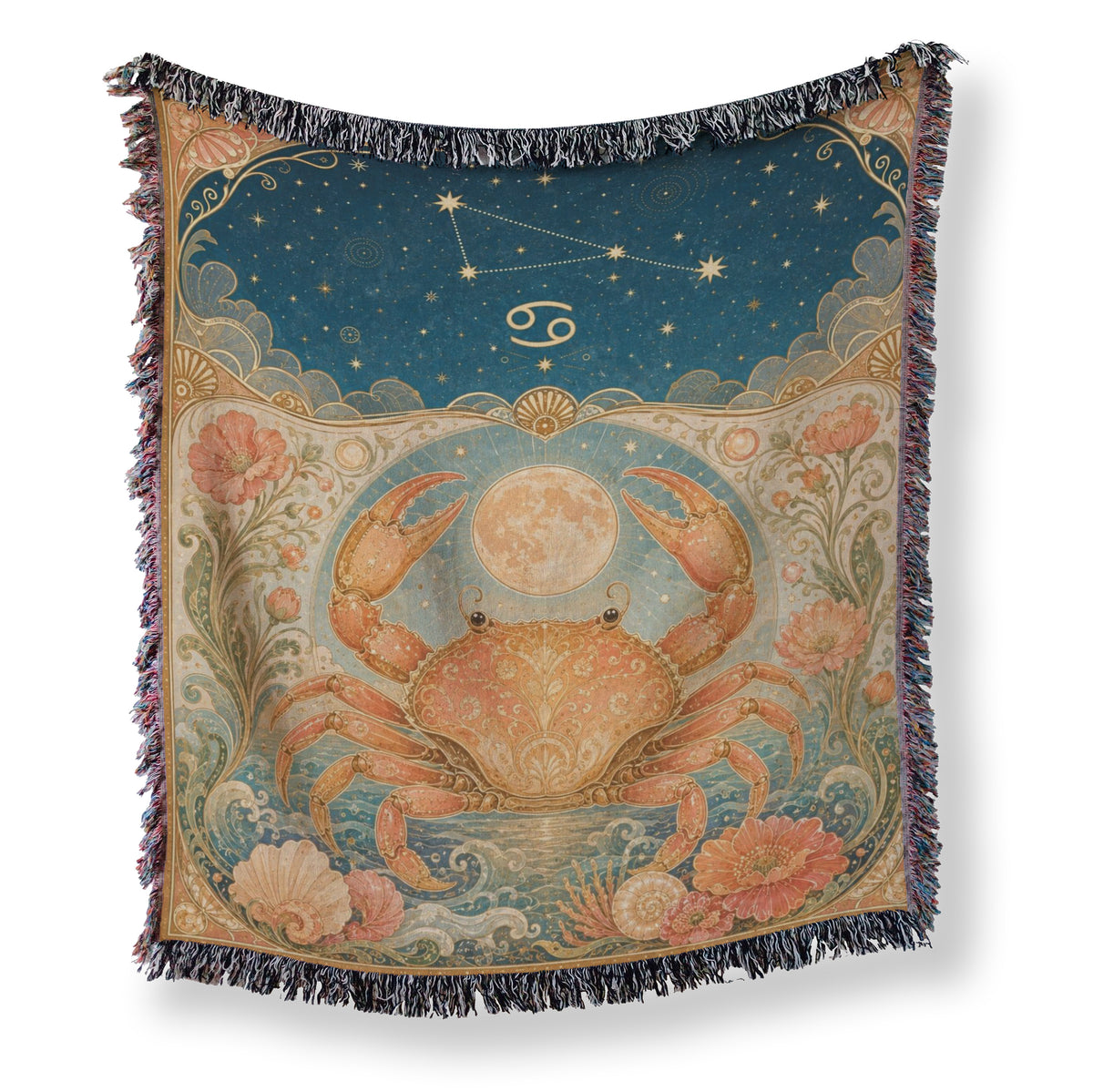 Cancer Moonlit Crab Blanket Main image