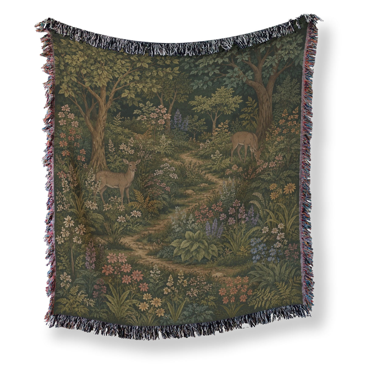 Deer Path Through the Grove Blanket Main image