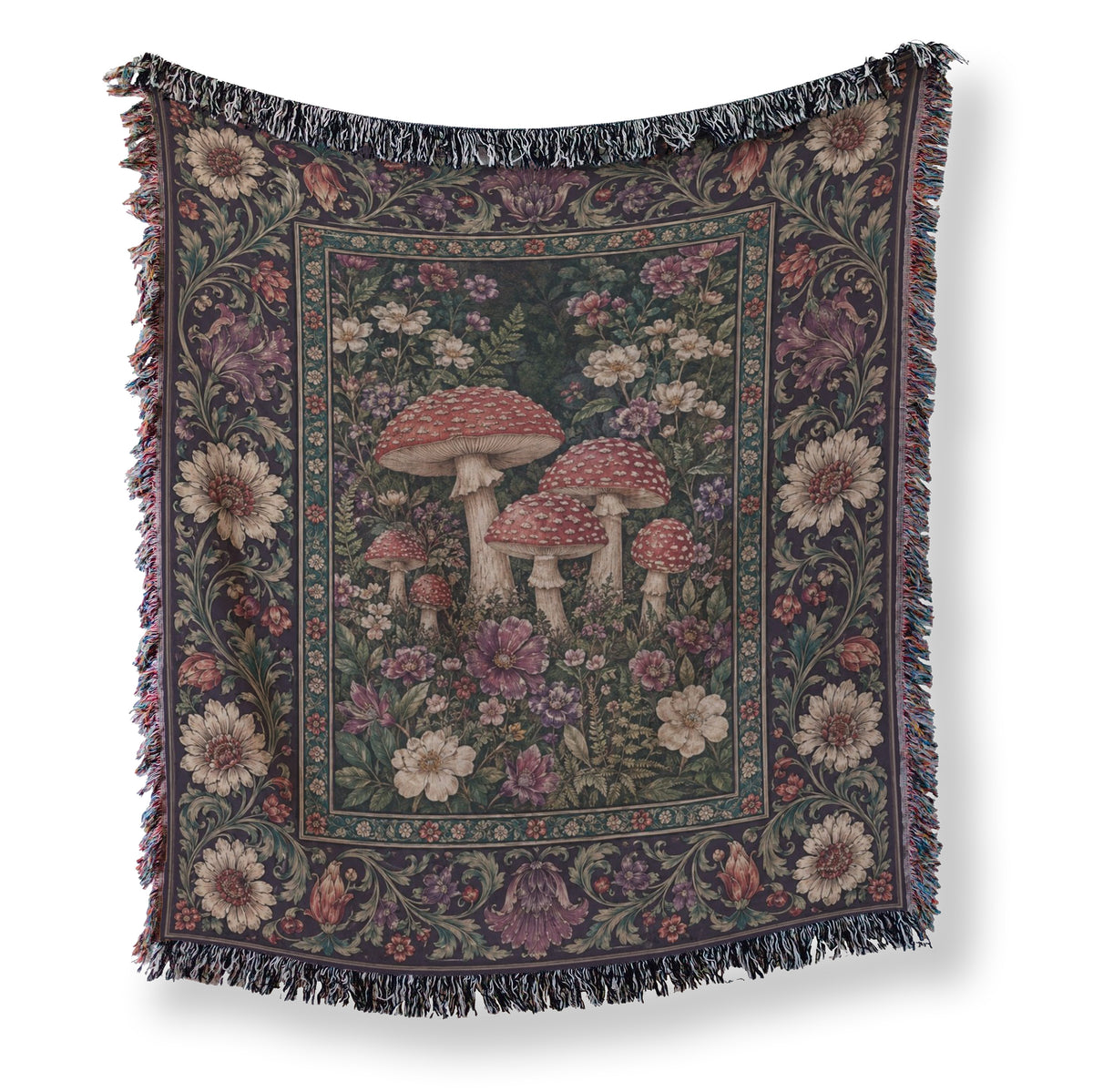The Enchanted Toadstool Garden Blanket Main image