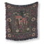 The Enchanted Toadstool Garden Blanket