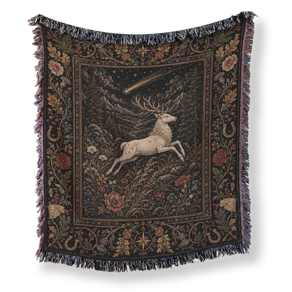 Sagittarius Starlit Stag Zodiac Blanket