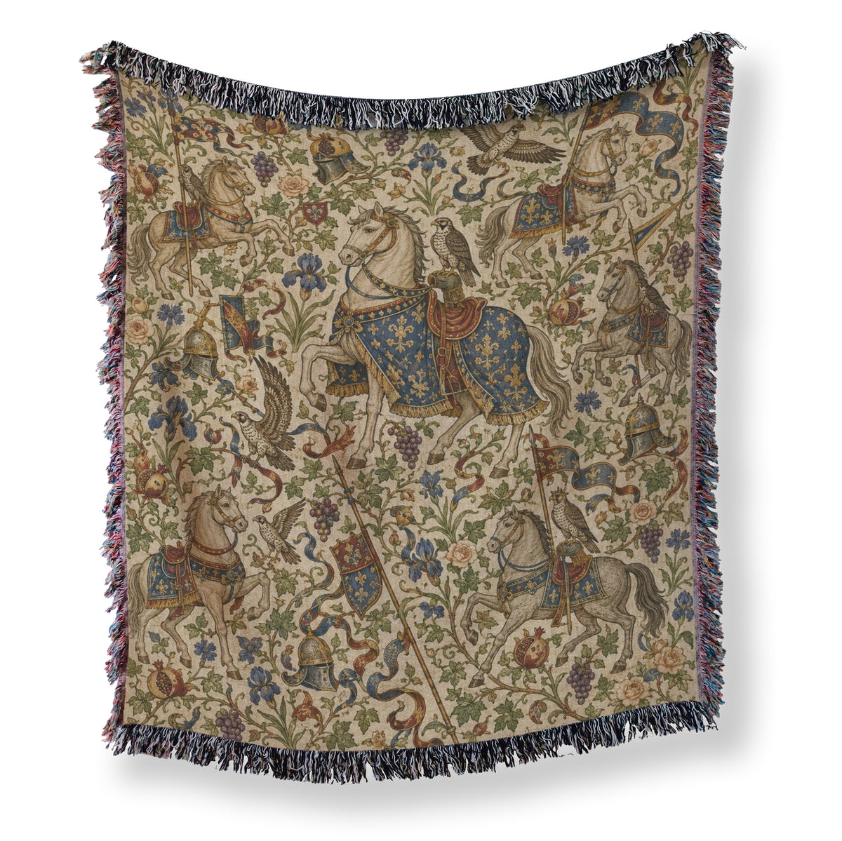 The Heraldic Horse Garden Blanket
