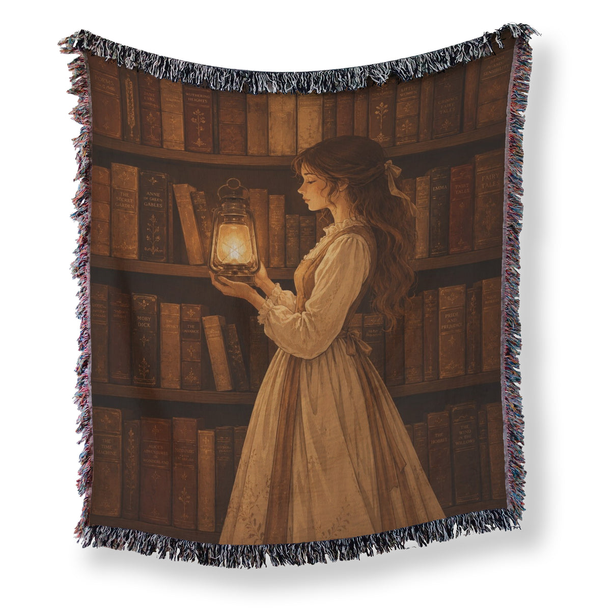 The Lantern Keeper's Library Blanket