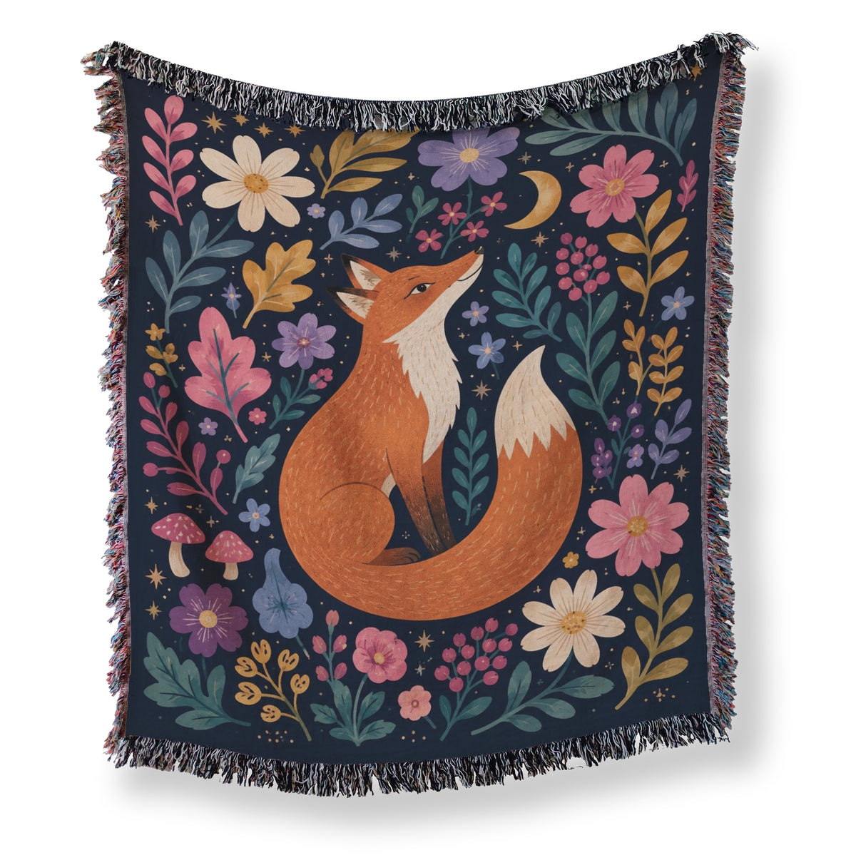 Moon Garden Fox Blanket Main image