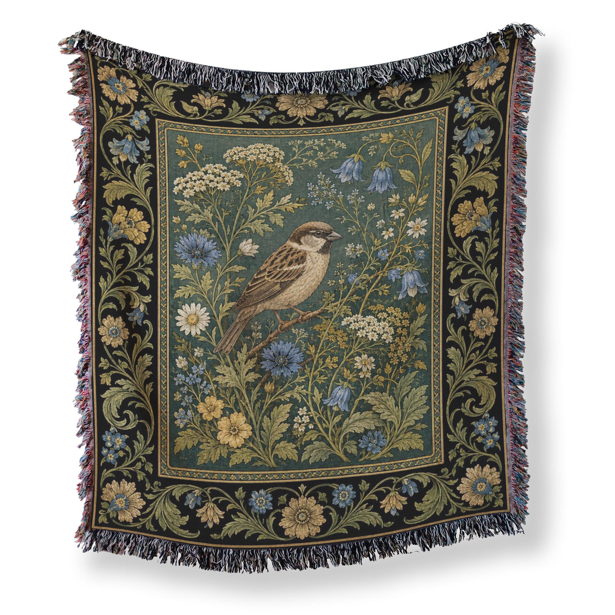 Bluebell Sparrow Tapestry Blanket Main image