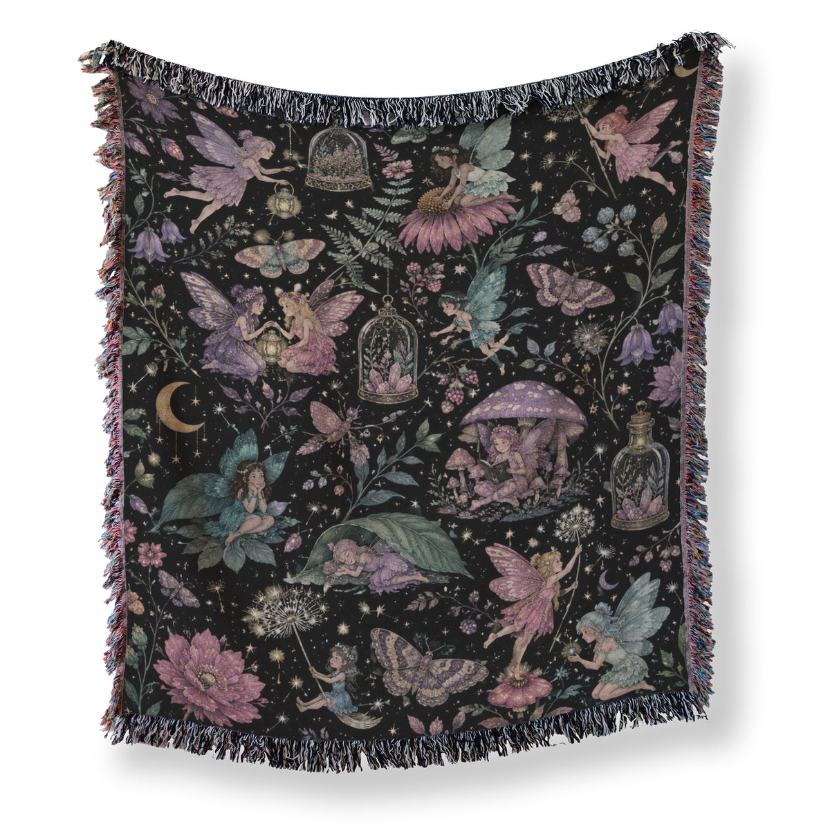 Fairies of the Midnight Garden Blanket