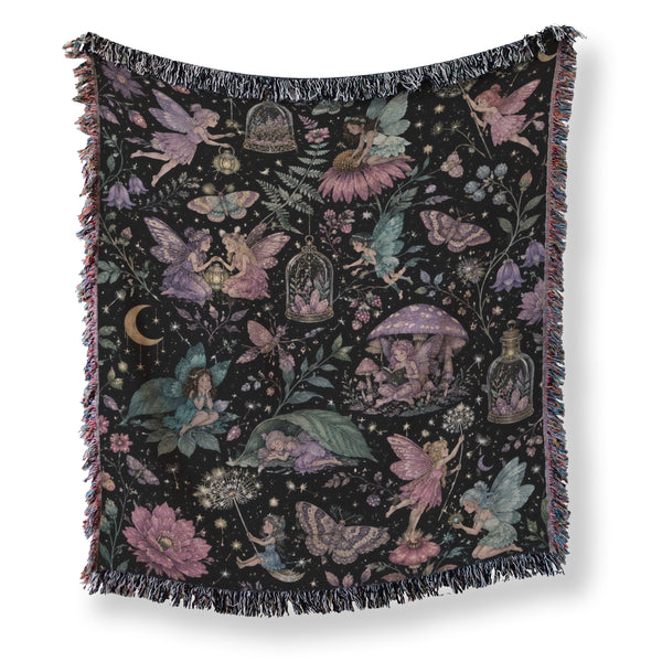 Fairies of the Midnight Garden Blanket