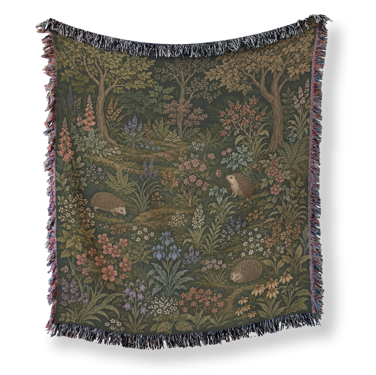 Hedgehogs in the Wildflower Wood Blanket Main image