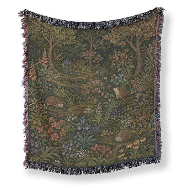 Hedgehogs in the Wildflower Wood Blanket