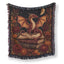 Autumn Crescent Dragon & Books Blanket