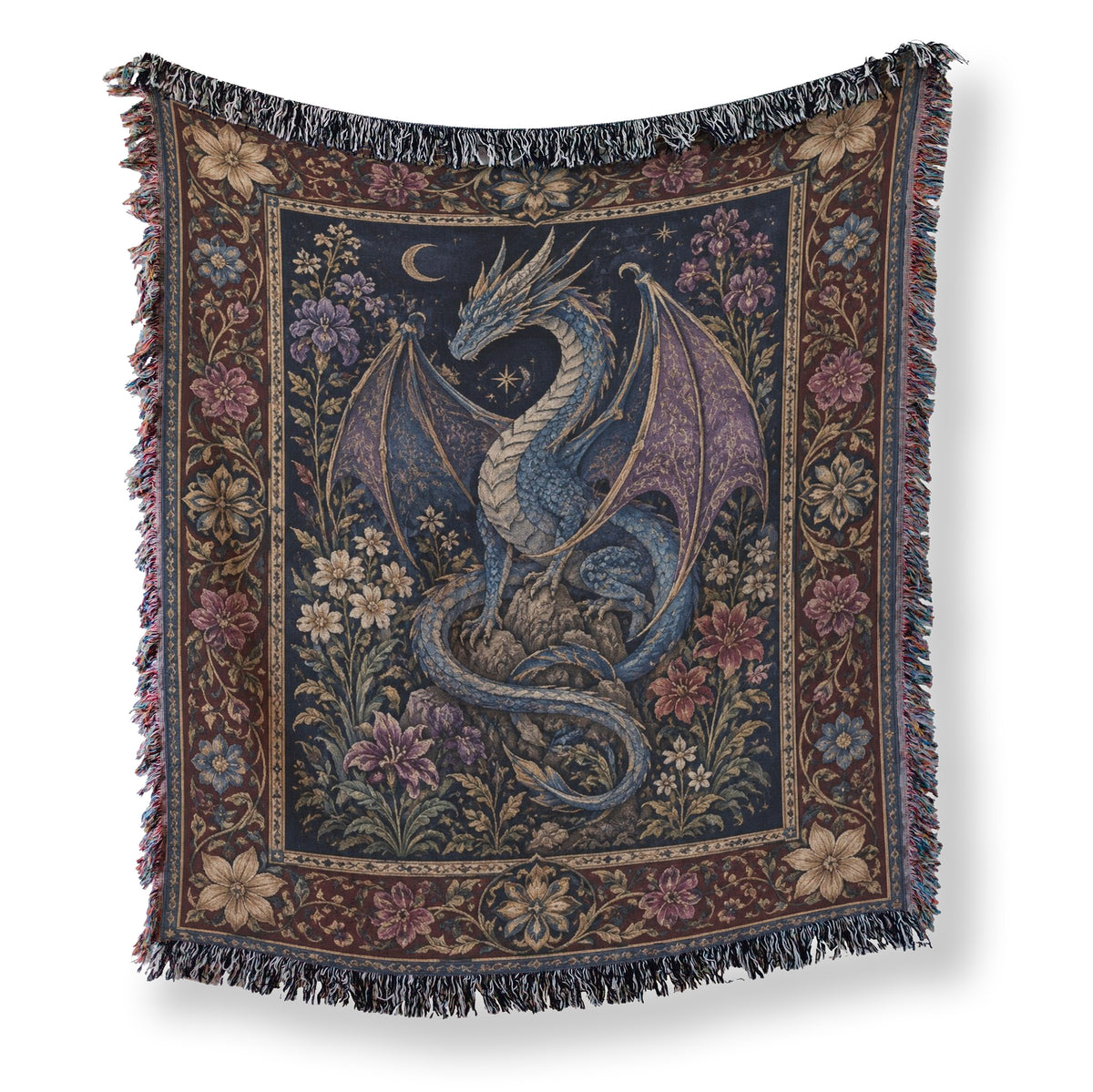The Amethyst Moon Dragon Blanket