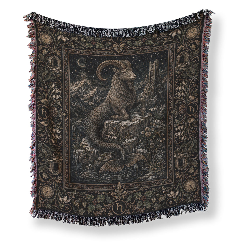 Capricorn Mountain Sea-Goat Zodiac Blanket