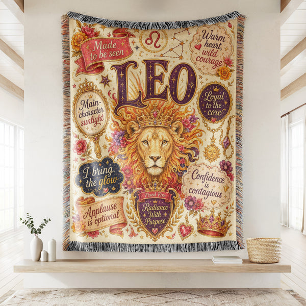 Leo – Radiant Heart Zodiac Blanket