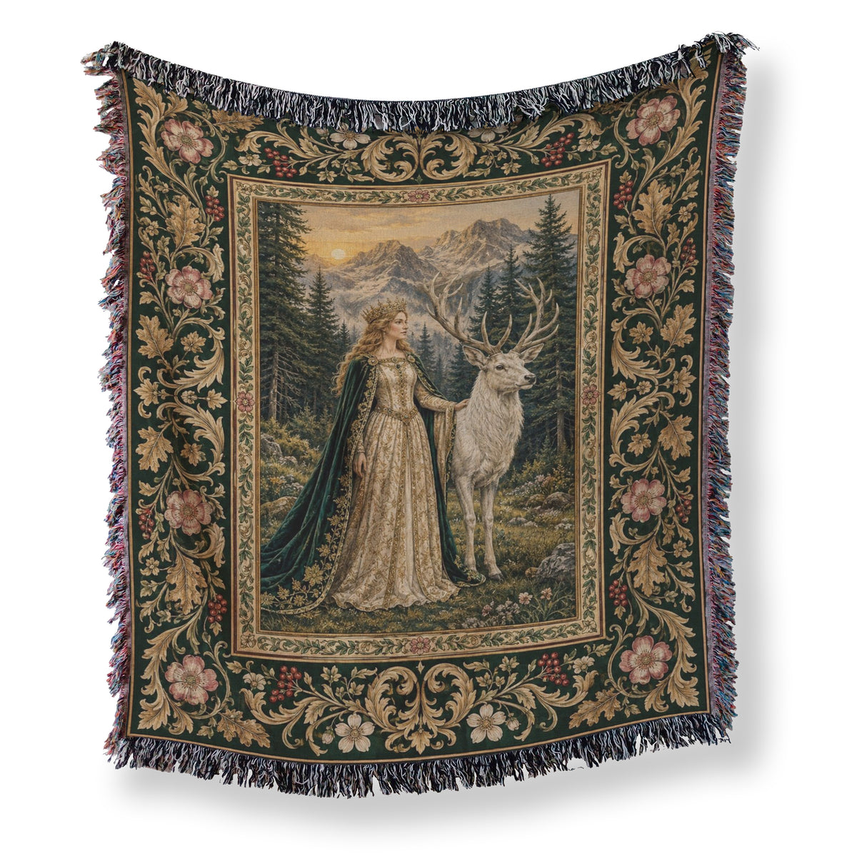 The Lady of the White Stag Blanket Main image