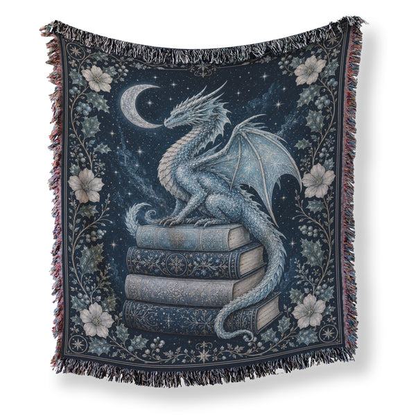 Frost Moon Dragon Blanket
