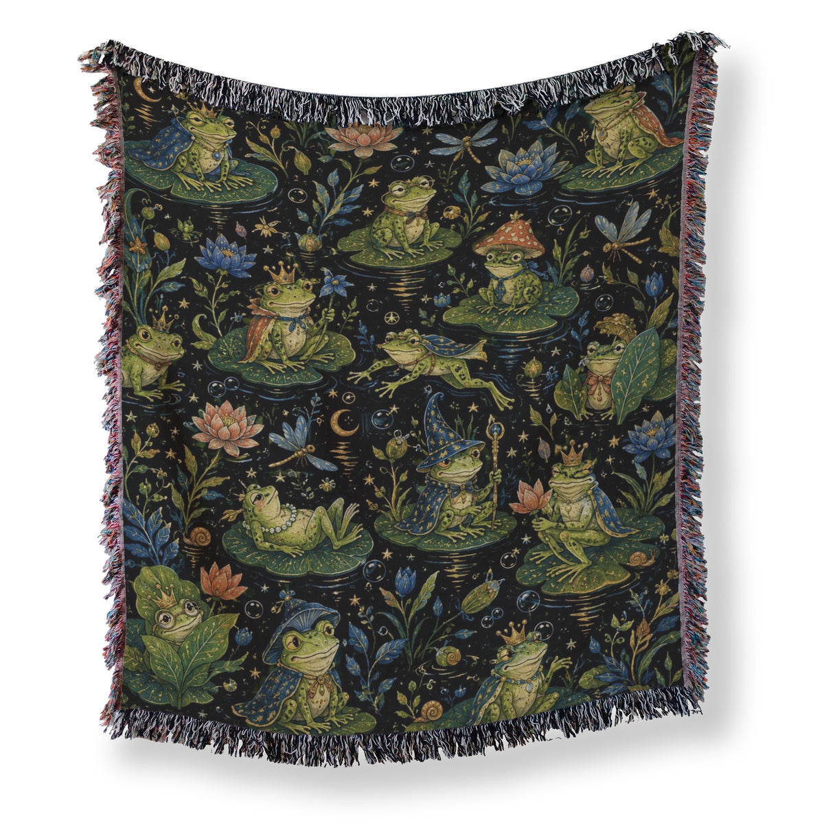 Frog Princes of the Lily Pond Blanket