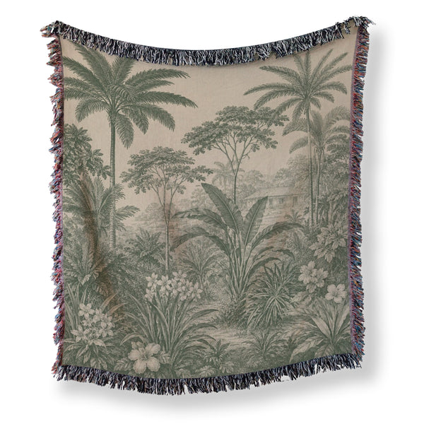 The Hidden Palm Garden Blanket