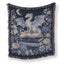Silver Moon Dragon & Books Blanket