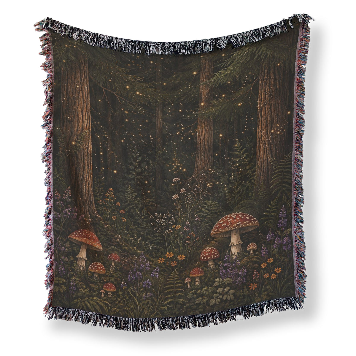 Fireflies & Toadstools Blanket