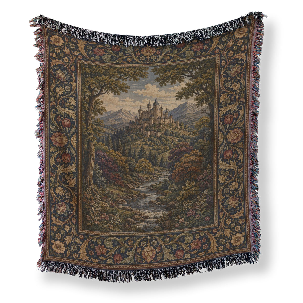 The Autumn Mountain Castle Blanket Main image
