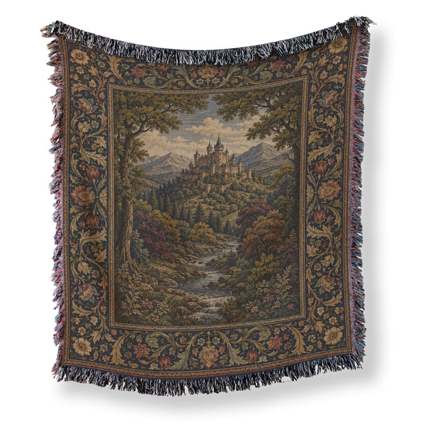 The Autumn Mountain Castle Blanket