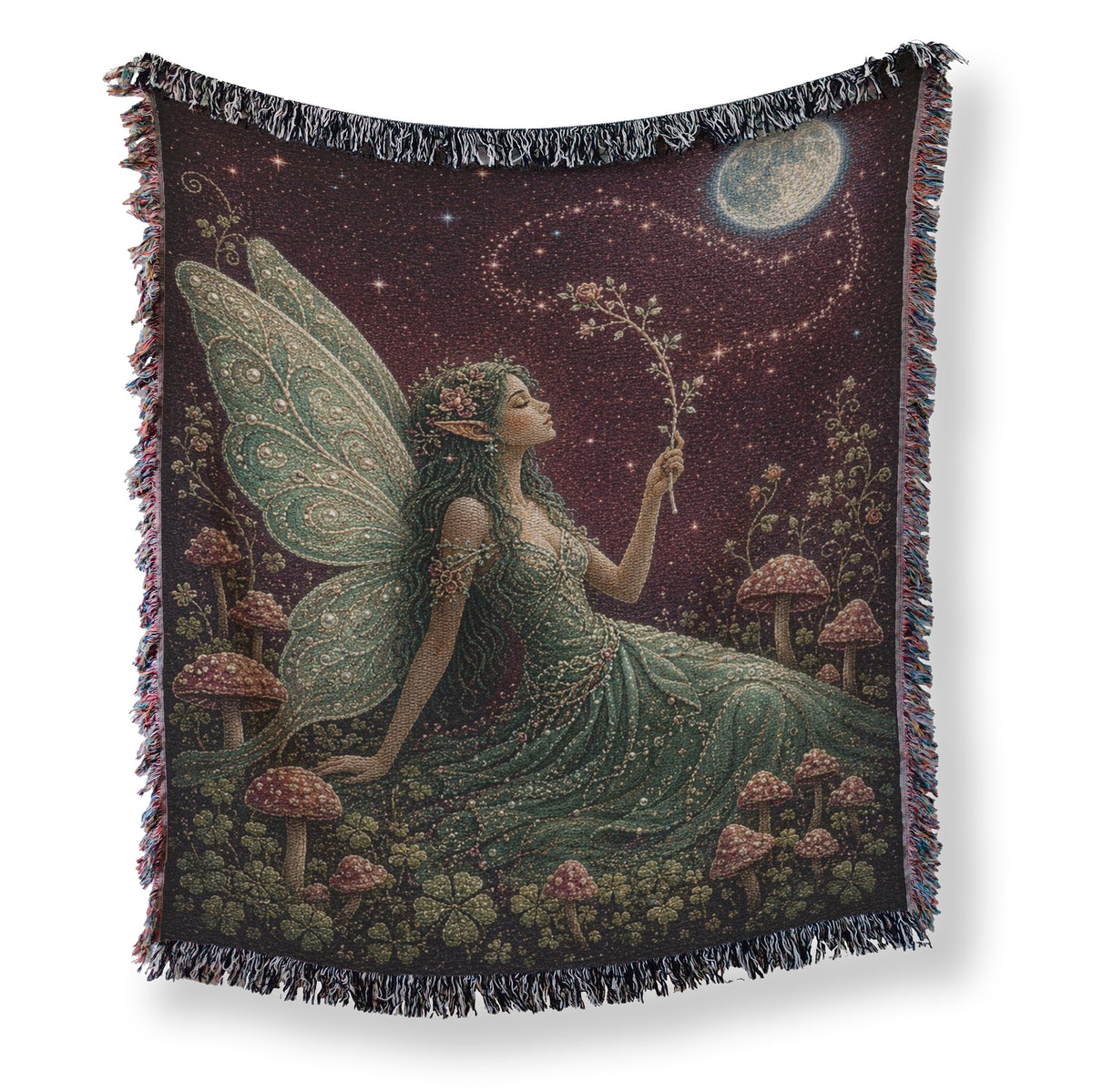 Moonlit Emerald Fairy Blanket Main image