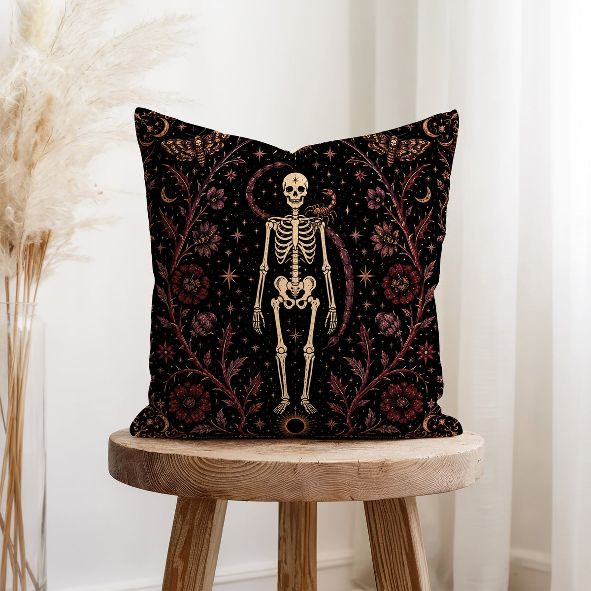 The Eclipse Scorpion – Scorpio Gothic Zodiac Pillow