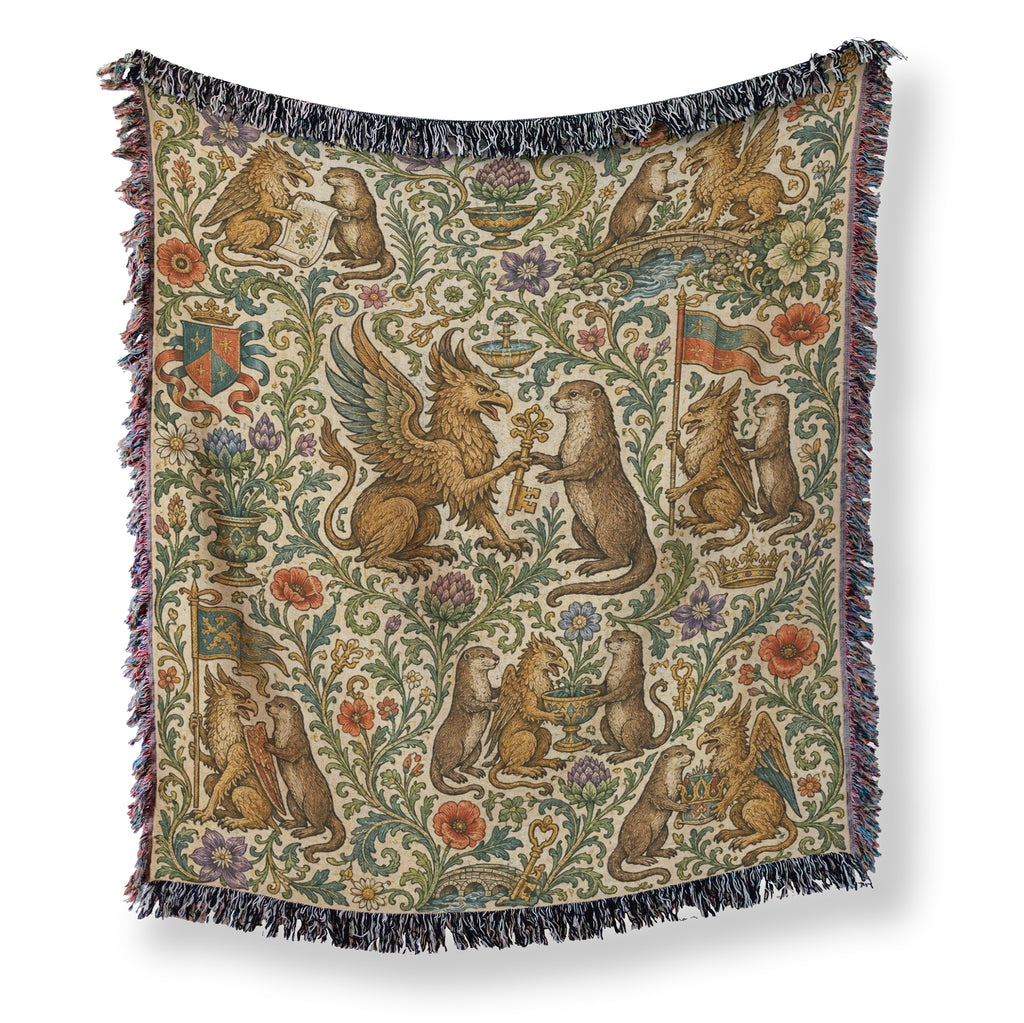 The Griffin & Otter Bestiary Blanket