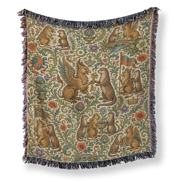 The Griffin & Otter Bestiary Blanket