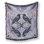 Moonlit Raven Reflection Blanket