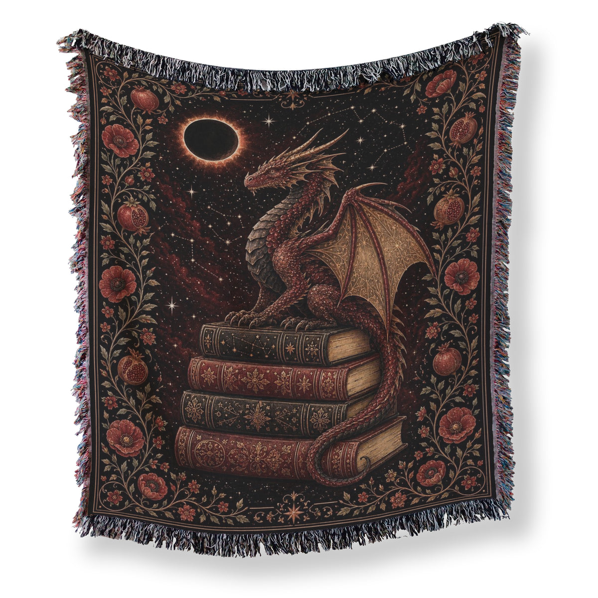 Eclipse Dragon & Pomegranate Blanket Main image