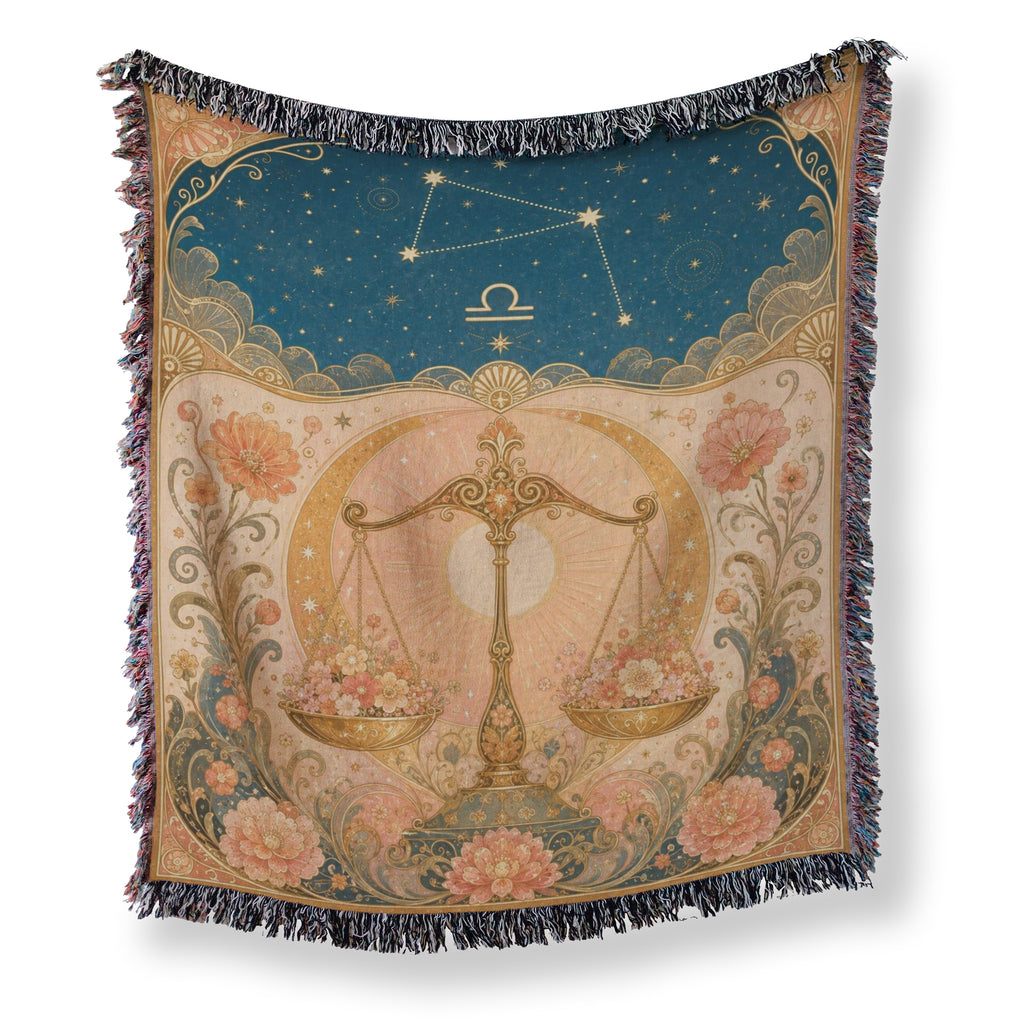 Libra Floral Scales Blanket