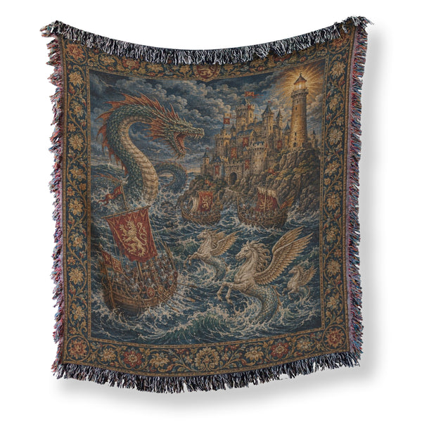 The Sea Dragon Siege Blanket