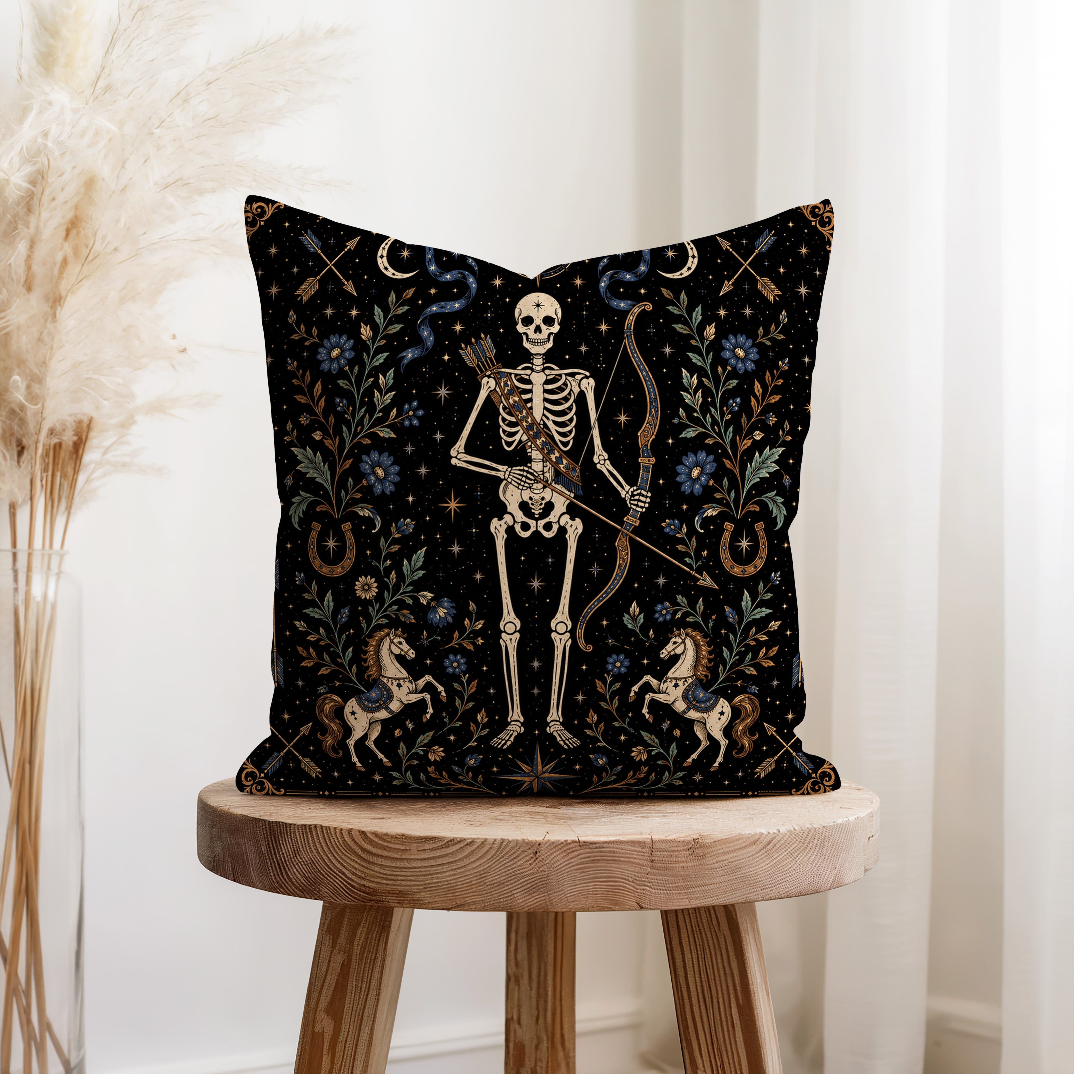 The Star Archer – Sagittarius Gothic Zodiac Pillow Secondary image