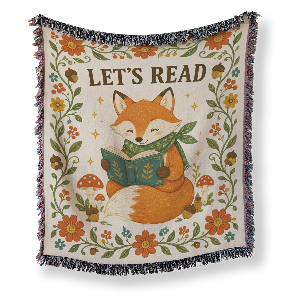 Let's Read Woodland Fox Blanket