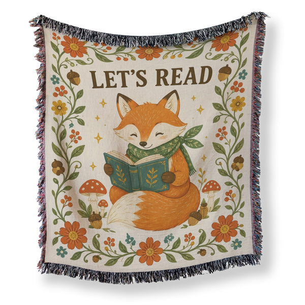 Let's Read Woodland Fox Blanket