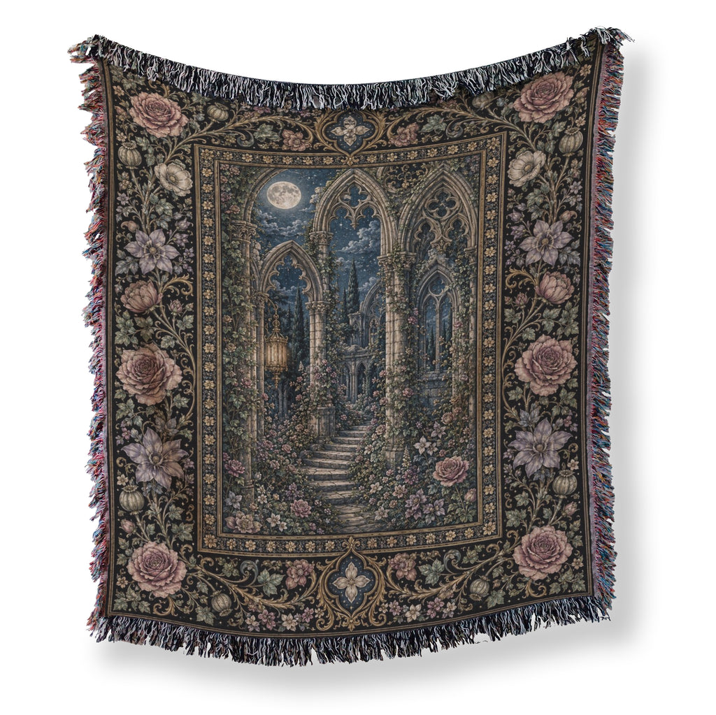 Secret Gothic Garden Ruins Blanket