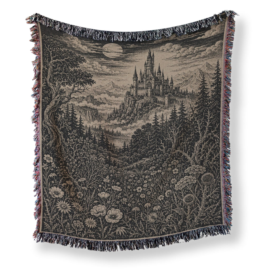 The Moonlit Castle Meadow Blanket
