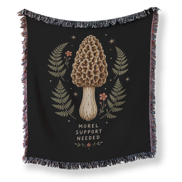 Morel Support Needed Mushroom Blanket