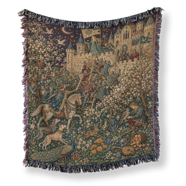 The Moonlit Castle Hunt Blanket
