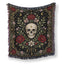 Skull & Celestial Roses Blanket