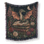 Woodland Crescent Dragon & Books Blanket