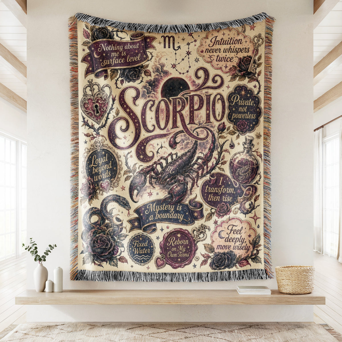 Scorpio – Velvet Mystery Zodiac Blanket