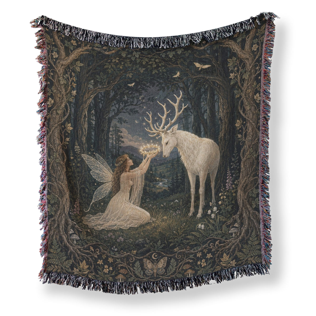 White Stag Starlight Fairy Blanket