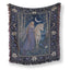 The Moonlit Unicorn Lady Blanket