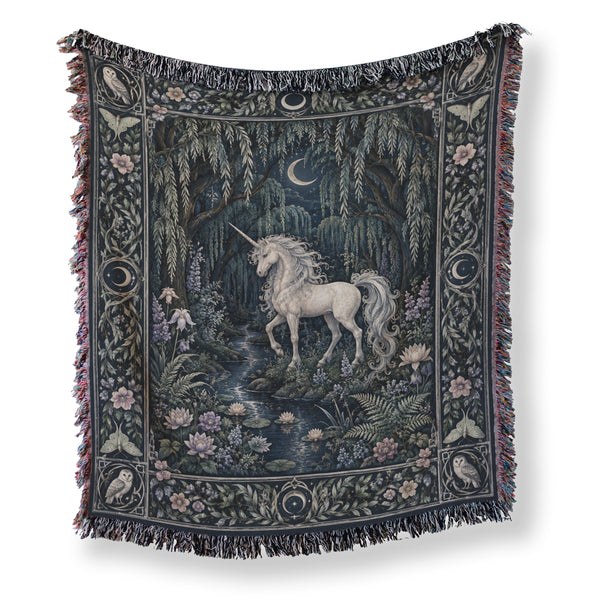 The Moonlit Unicorn Stream Blanket