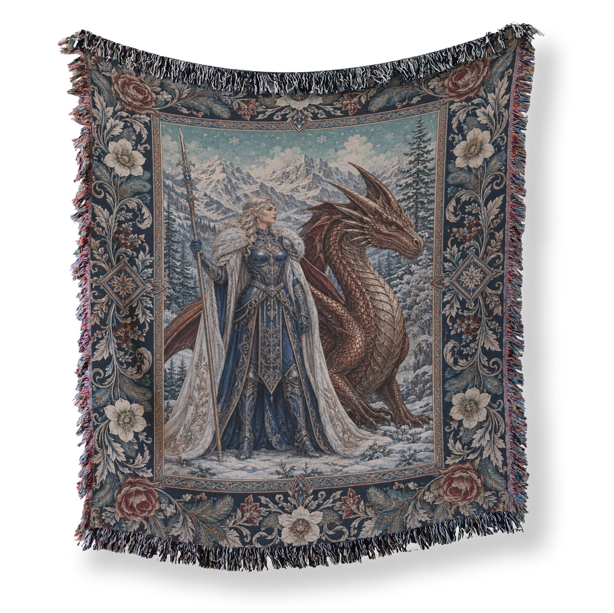 The Frost Queen & Dragon Blanket