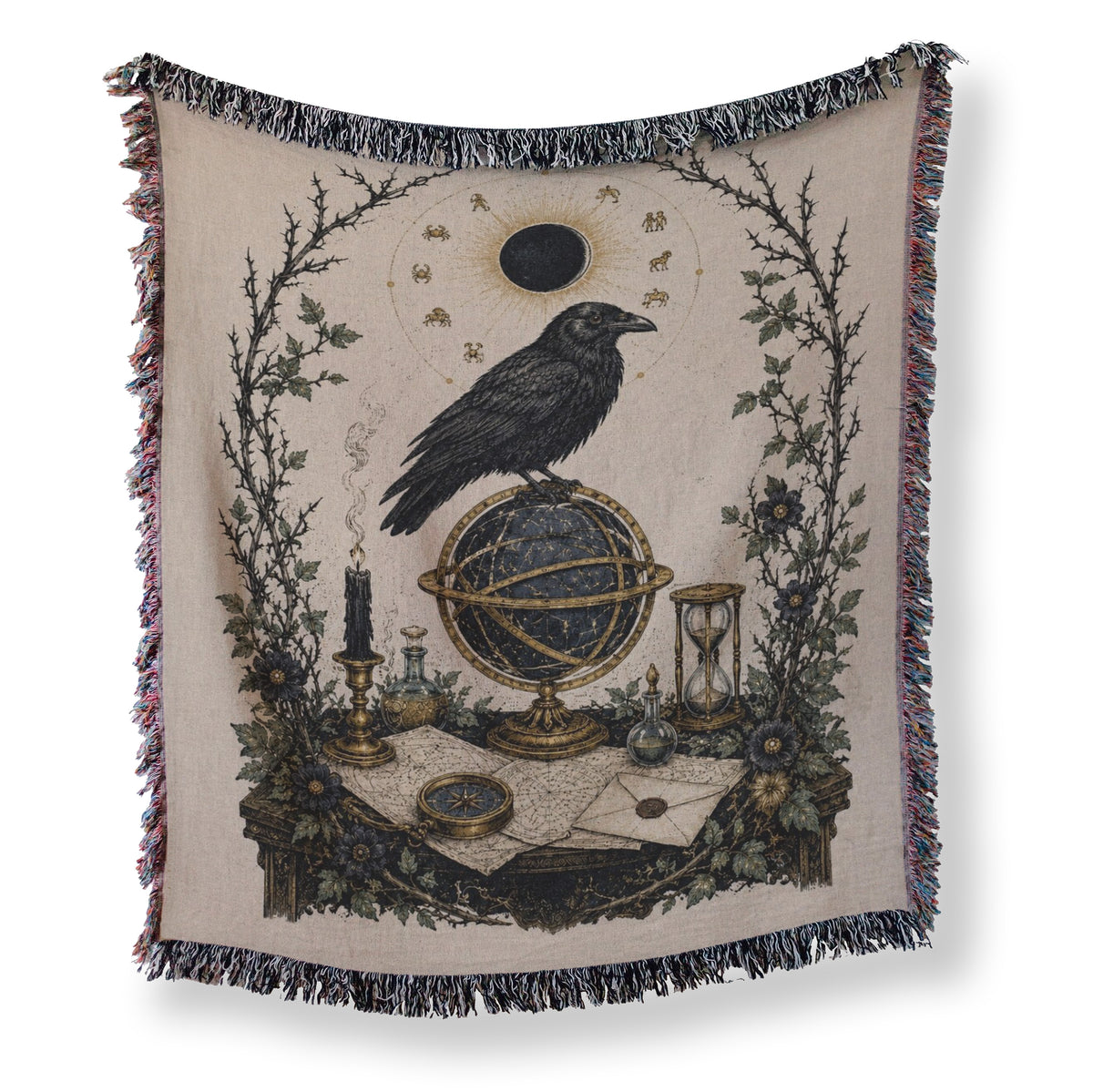 Raven Astrologer's Desk Blanket Main image