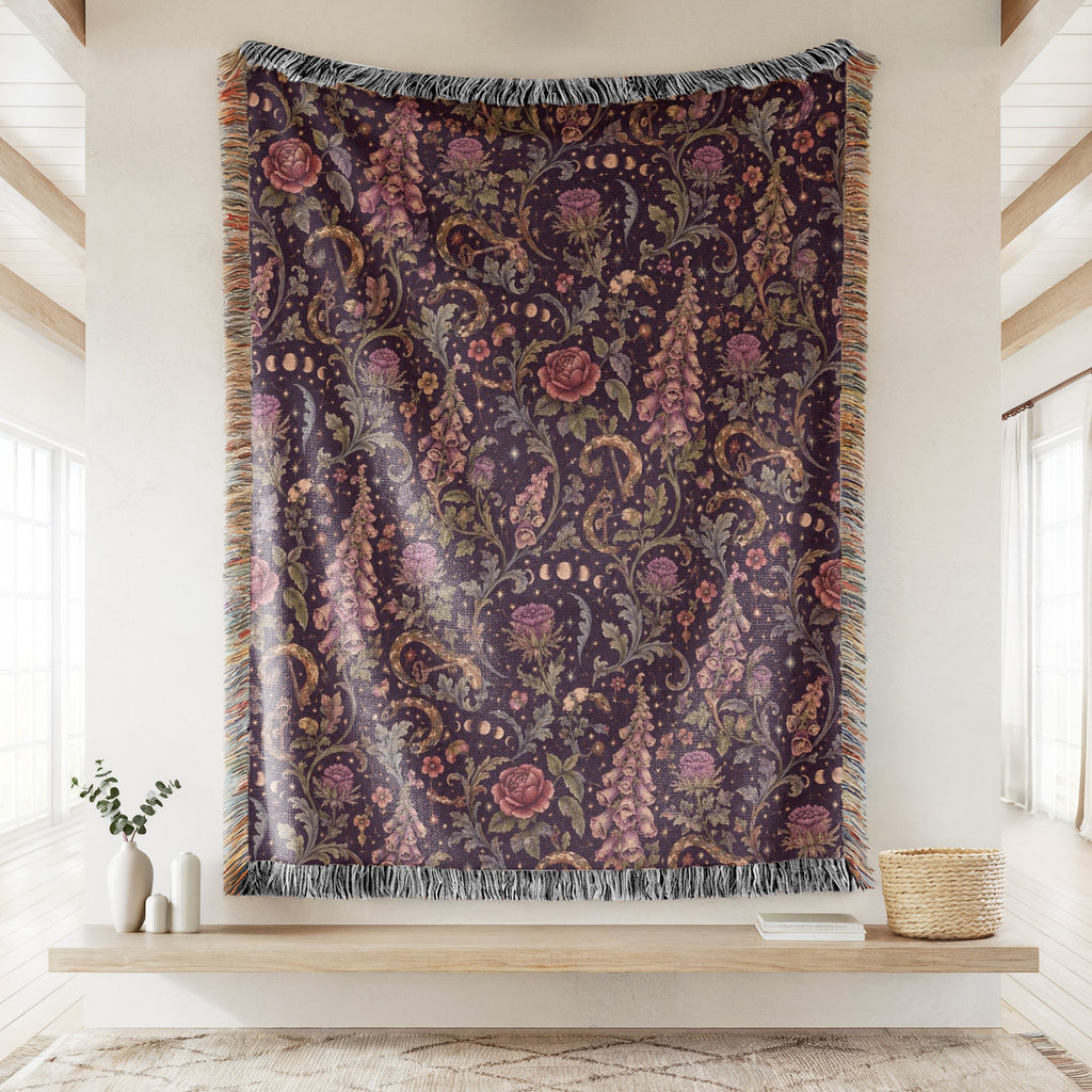 Foxglove Serpent Moon Blanket